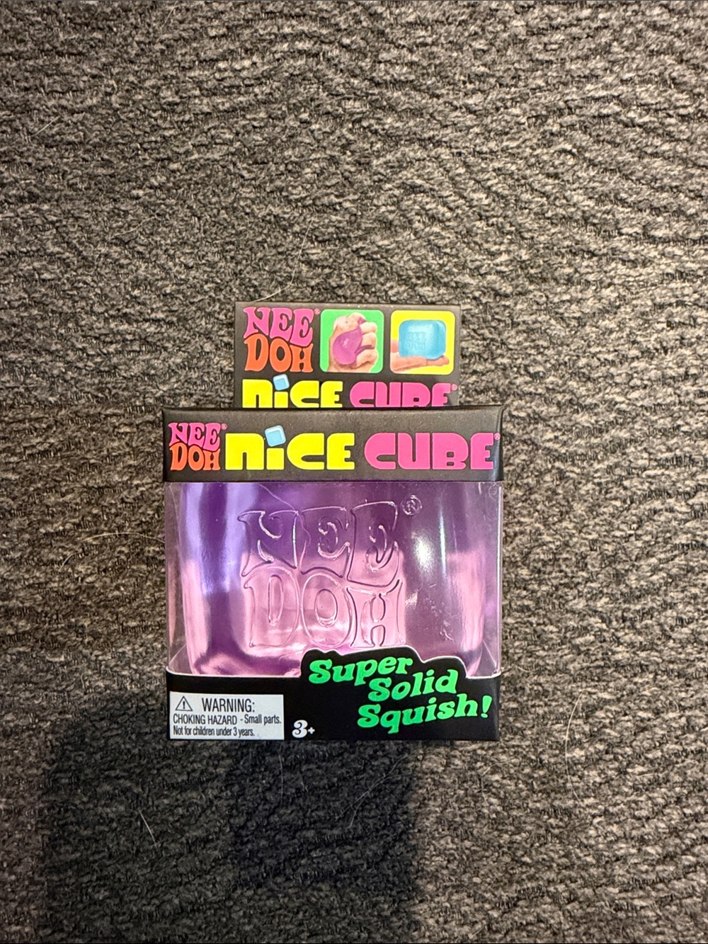 Needoh Nice Cube Super Solid Squish! - Purple